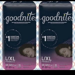 Goodnites 4 packs